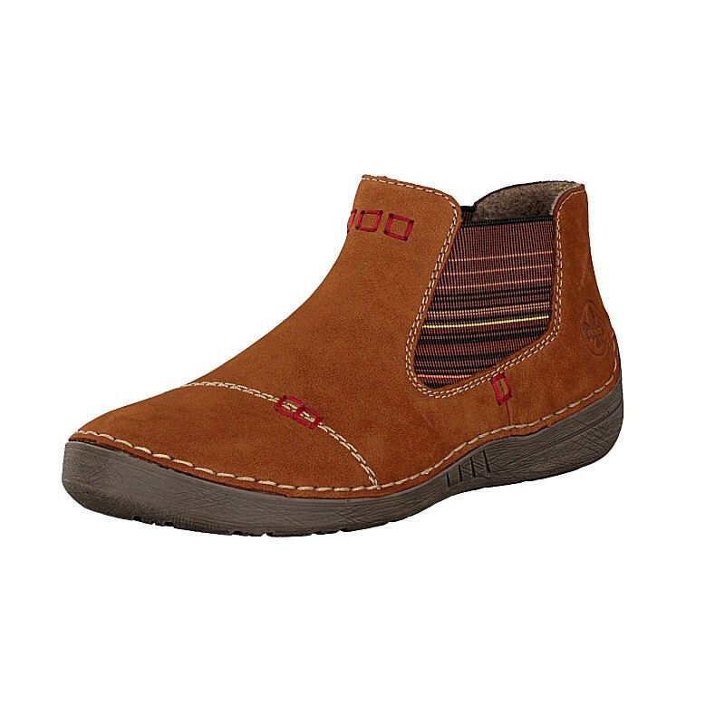Damske Chelsea Cizmy Rieker 52590-22, Hnede